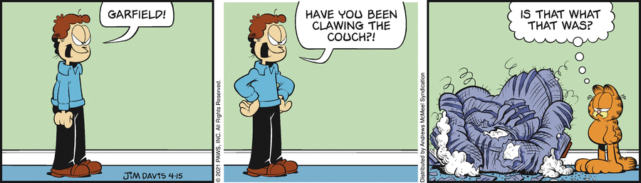 Garfield, April 15, 2021