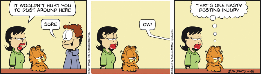 Garfield, April 16, 2021