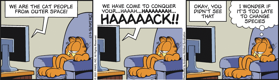 Garfield, April 17, 2021