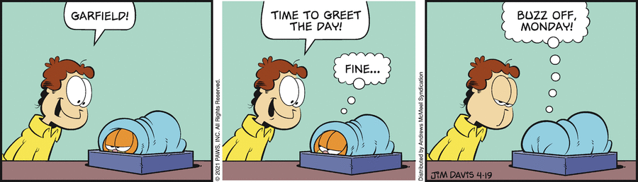 Garfield, April 19, 2021