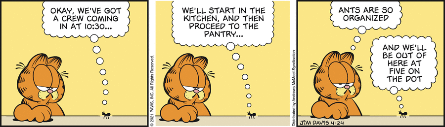 Garfield, April 24, 2021