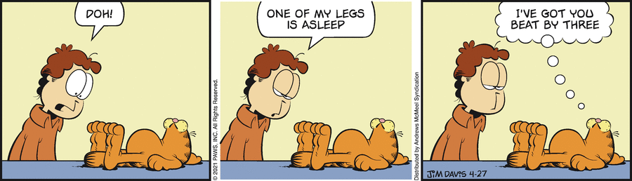 Garfield, April 27, 2021