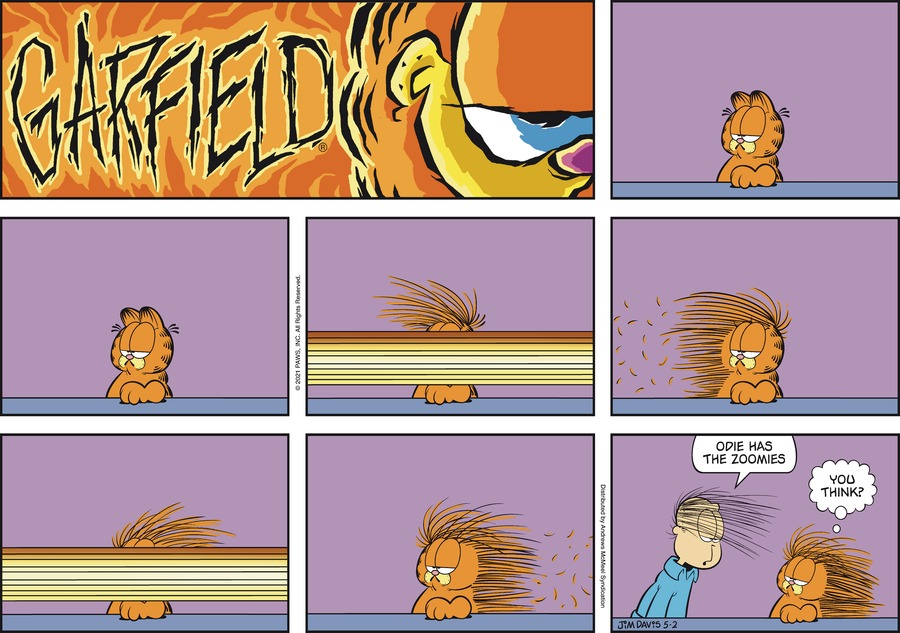 Garfield comic strip for Sunday, May 2, 2021