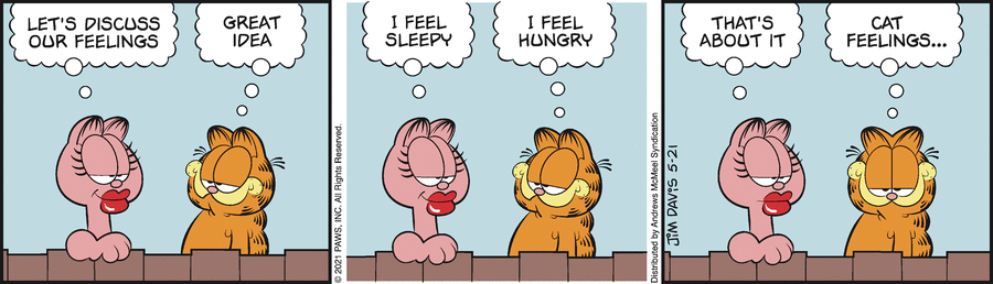 Garfield comic strip for Friday, May 21, 2021
