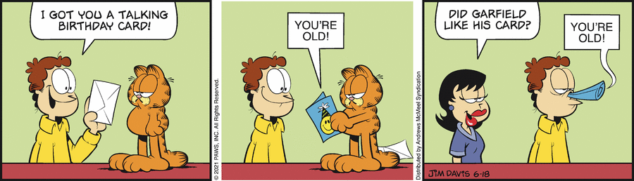 Garfield, June 18, 2021