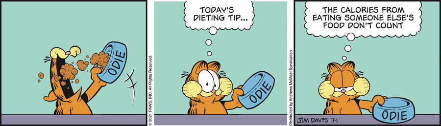 Garfield, July 1, 2021