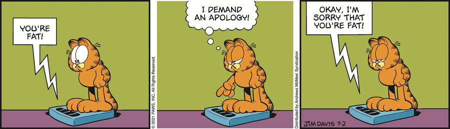 Garfield, July 2, 2021