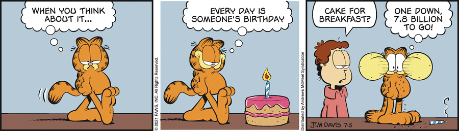 Garfield, July 5, 2021