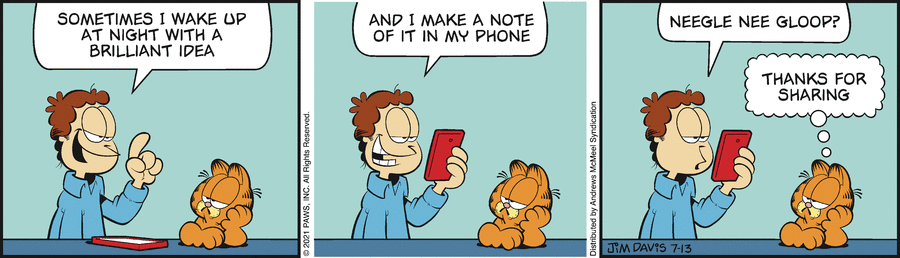 Garfield, July 13, 2021