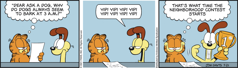 Garfield, July 21, 2021