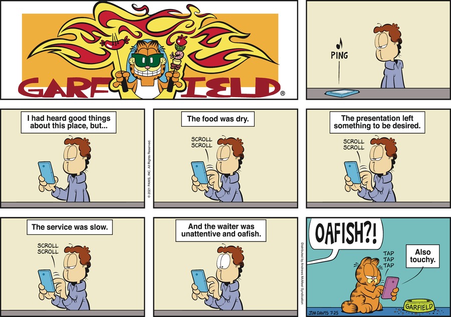 Garfield, July 25, 2021