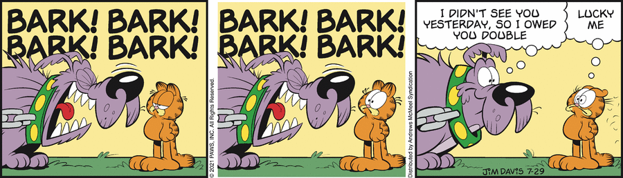 Garfield, July 29, 2021