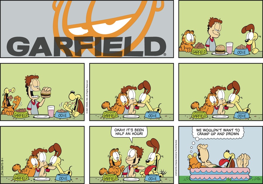 Garfield, August 1, 2021