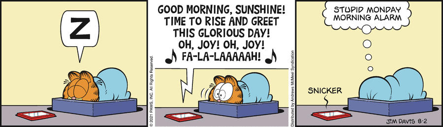 Garfield, August 2, 2021