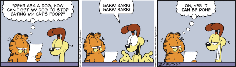 Garfield, August 4, 2021