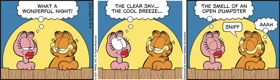 Garfield, August 6, 2021