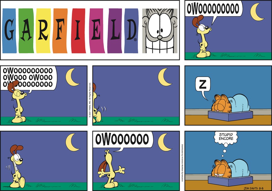 Garfield, August 8, 2021