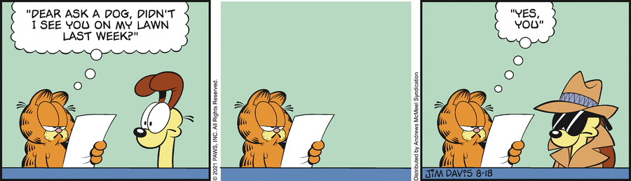 Garfield, August 18, 2021