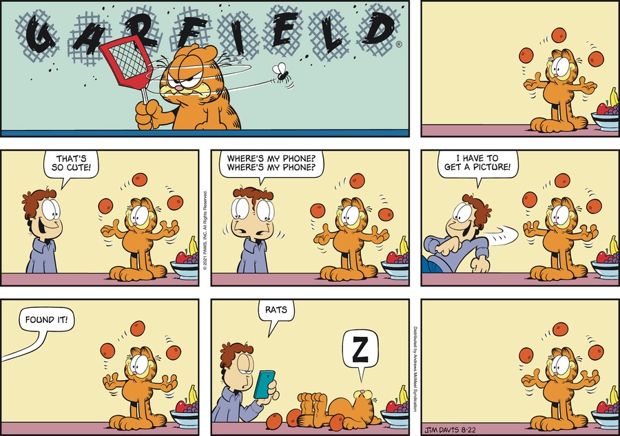 Garfield, August 22, 2021