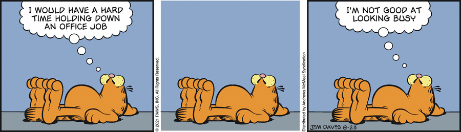 Garfield, August 23, 2021