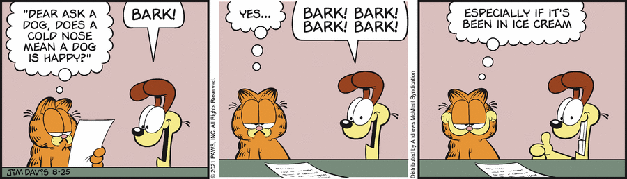Garfield, August 25, 2021