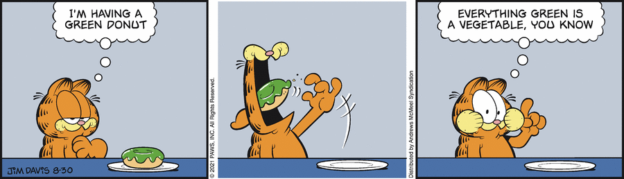 Garfield, August 30, 2021