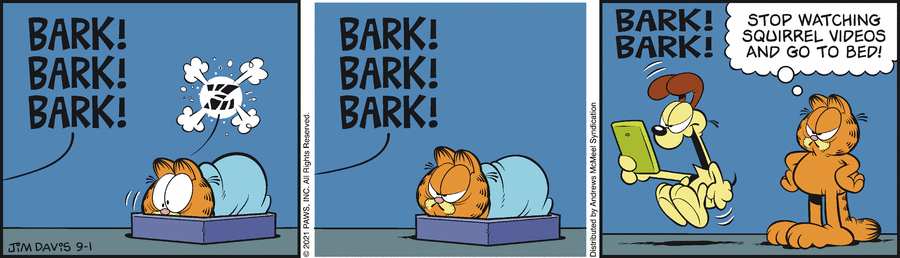 Garfield, September 1, 2021