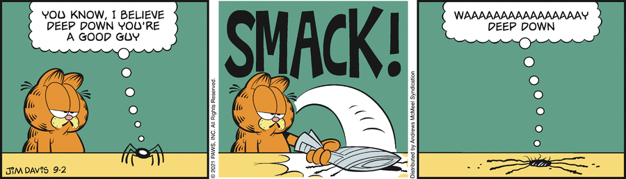 Garfield comic strip for Thursday, September 2, 2021