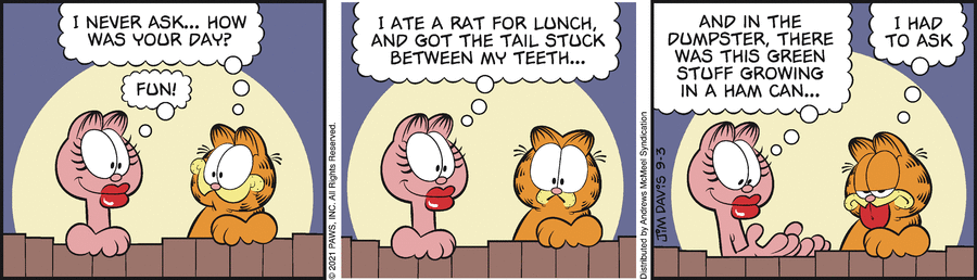 Garfield, September 3, 2021
