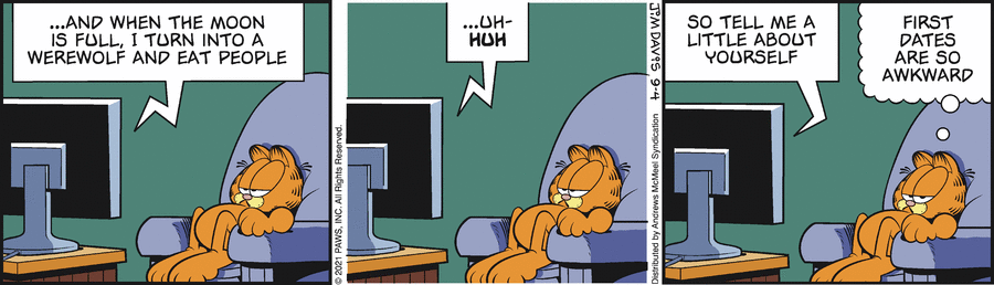 Garfield, September 4, 2021