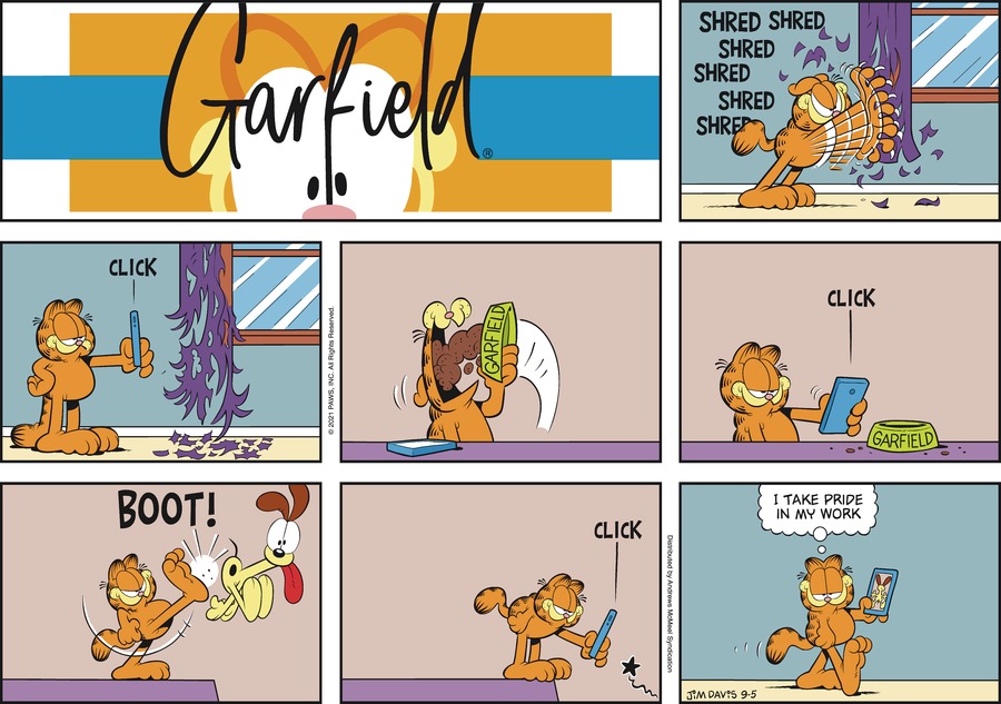 Garfield, September 5, 2021