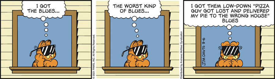 Garfield, September 6, 2021