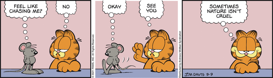 Garfield comic strip for Thursday, September 9, 2021