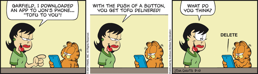 Garfield, September 10, 2021