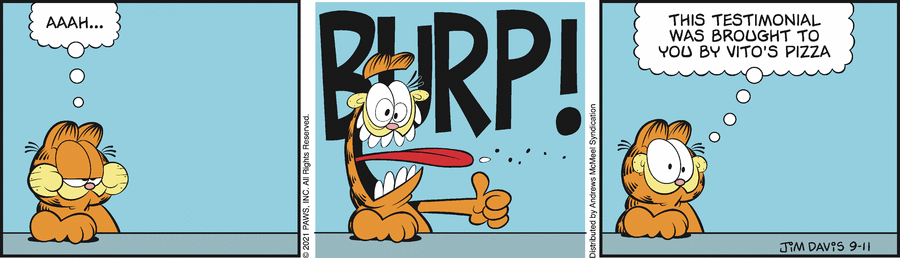 Garfield, September 11, 2021