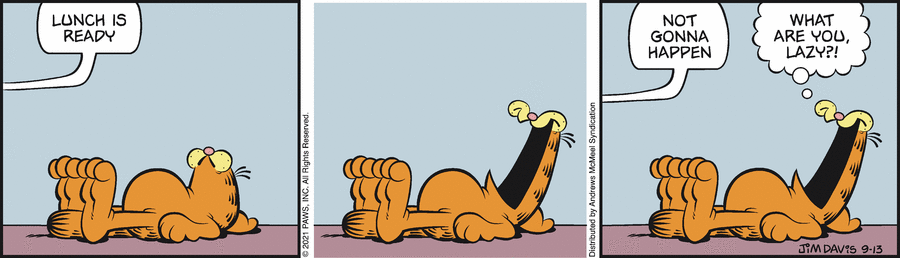 Garfield, September 13, 2021