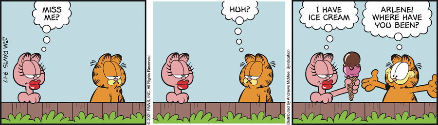 Garfield, September 17, 2021