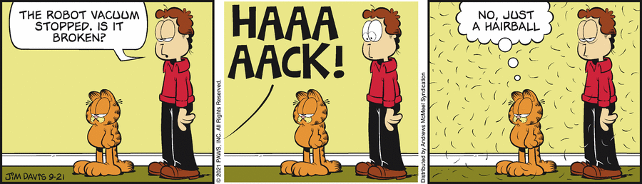 Garfield comic strip for Tuesday, September 21, 2021