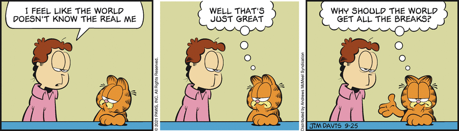 Garfield, September 25, 2021