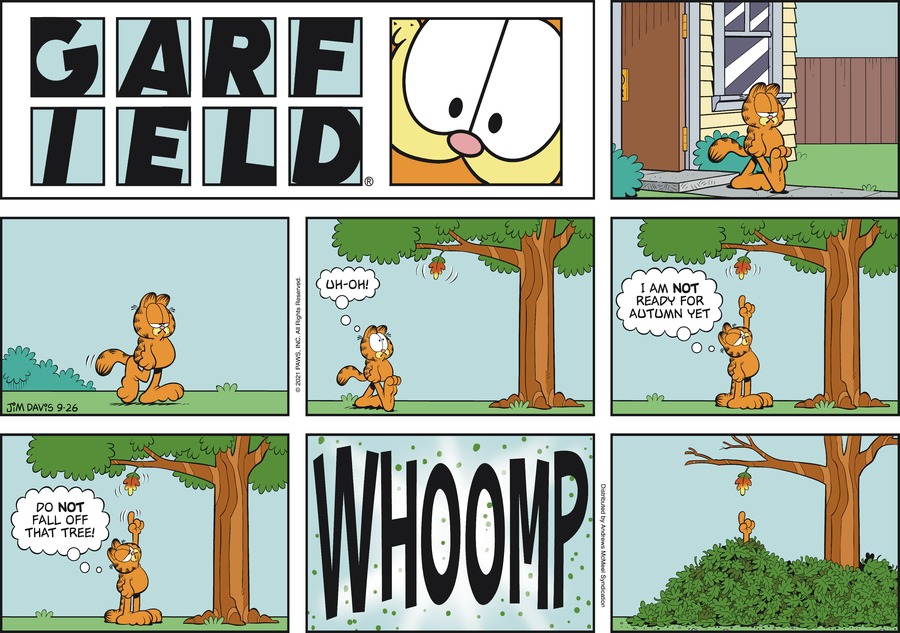 Garfield, September 26, 2021