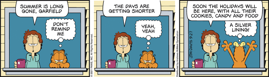 Garfield, September 27, 2021