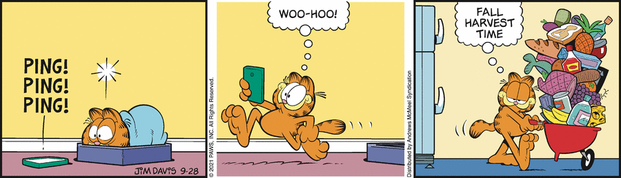 Garfield, September 28, 2021