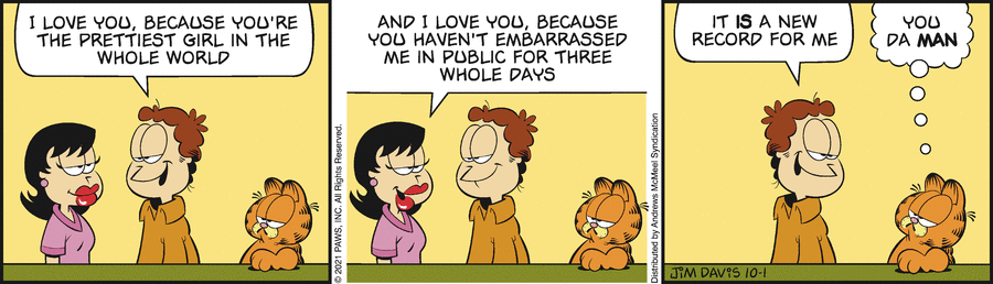 Garfield, October 1, 2021