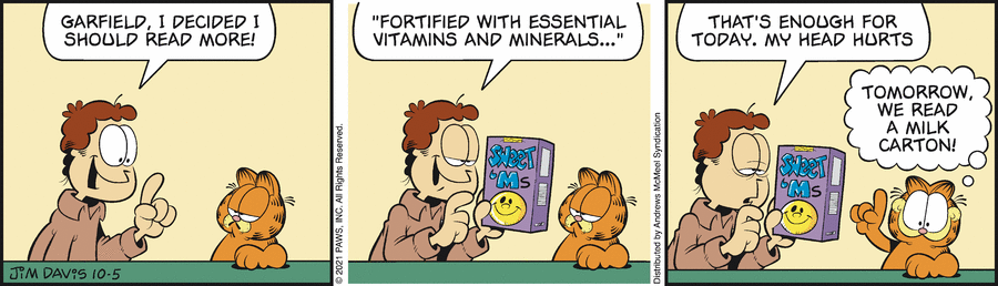 Garfield, October 5, 2021