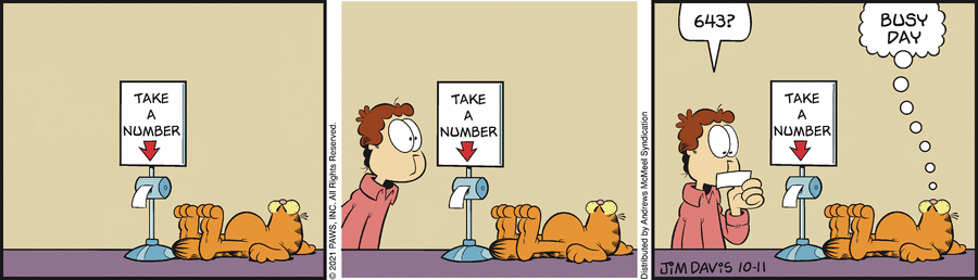 Garfield, October 11, 2021