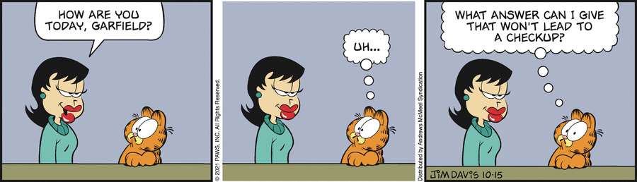 Garfield, October 15, 2021