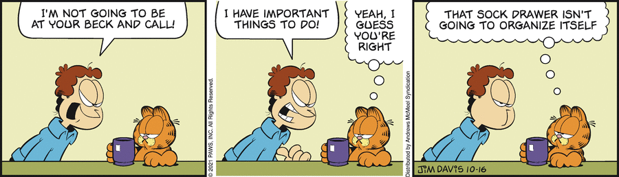 Garfield, October 16, 2021