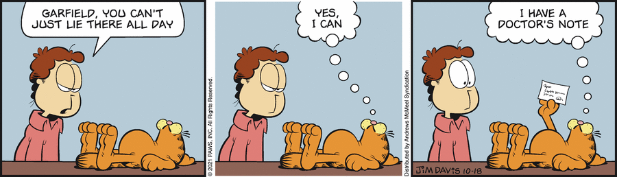 Garfield, October 18, 2021