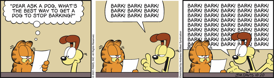 Garfield, October 20, 2021