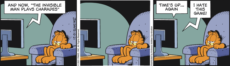 Garfield comic strip for Thursday, October 21, 2021